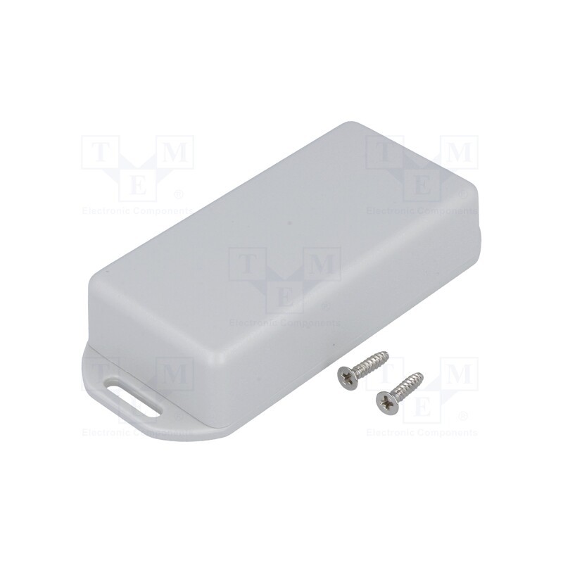 10 pcs : 1551KFLGY - Enclosure: multipurpose, X: 40mm, Y: 80mm, Z: 20mm, with fixing lugs