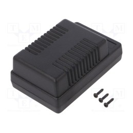 10 pcs : KM-104/BK - Enclosure: specialist, A: 115mm, B: 72mm, C: 45mm, ABS, black