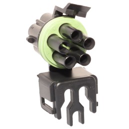 2 pcs - Delphi, Weather-Pack Automotive Connector Plug 5 Way, Crimp Termination
