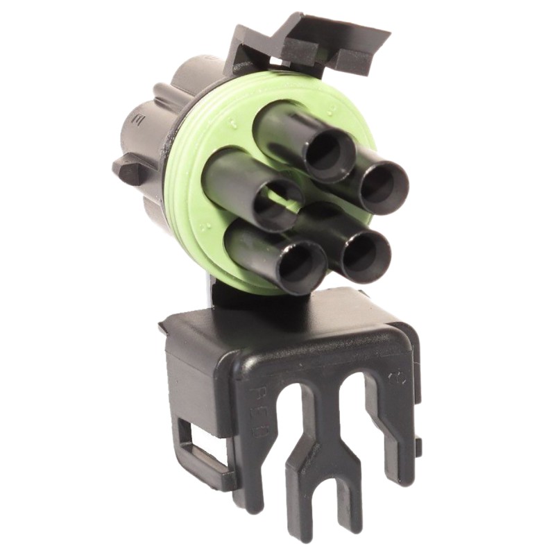 2 pcs - Delphi, Weather-Pack Automotive Connector Plug 5 Way, Crimp Termination