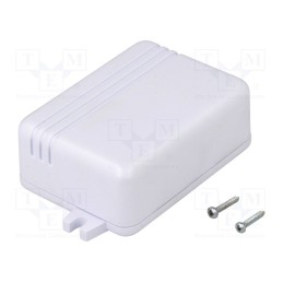 10 pcs : KM-86 GY - Enclosure: multipurpose, X: 51mm, Y: 71mm, Z: 27mm, with fixing lugs