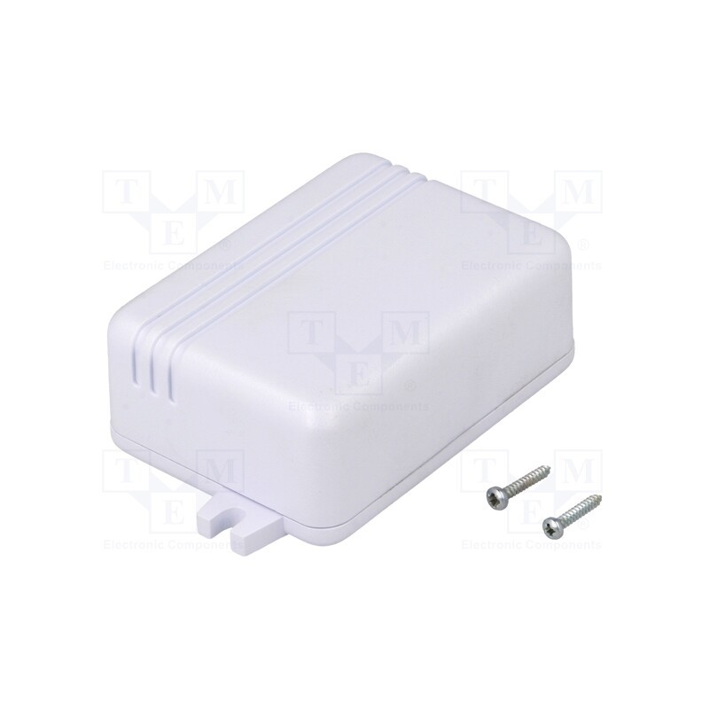 10 pcs : KM-86 GY - Enclosure: multipurpose, X: 51mm, Y: 71mm, Z: 27mm, with fixing lugs