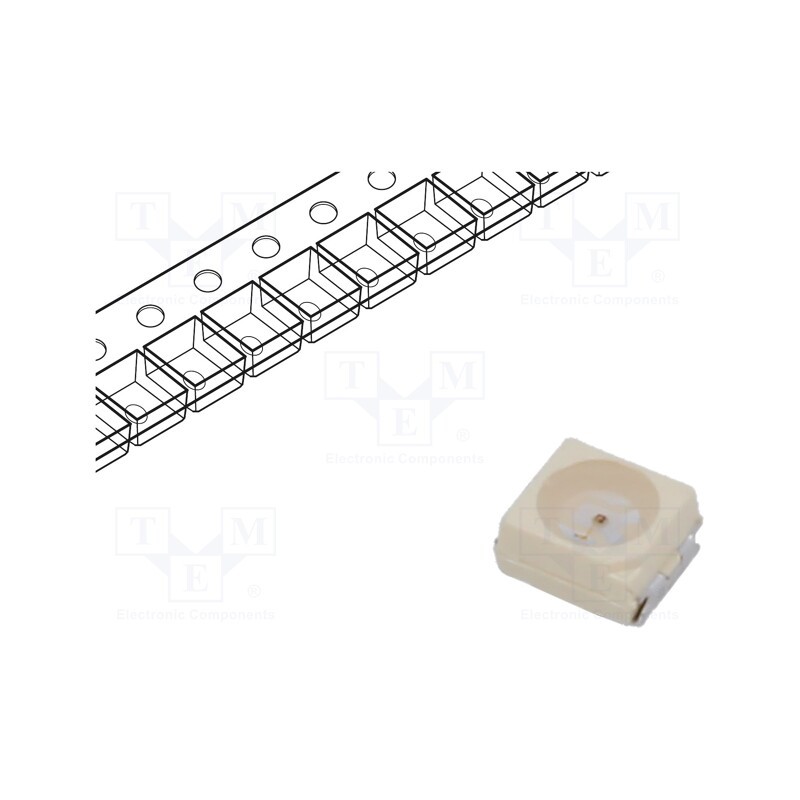 10 pcs : VLMK31Q1R2-GS08 - LED, SMD, PLCC2, red, 71÷138(typ)-180mcd, 3.5x2.8x1.75mm, 60°, 20mA