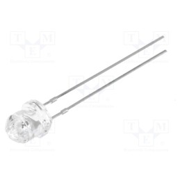 10 pcs : OSG5DAEDD1A - LED, 4.85mm, green, 1560÷2180mcd, 2.9÷3.6V, 20mA, Lens: transparent