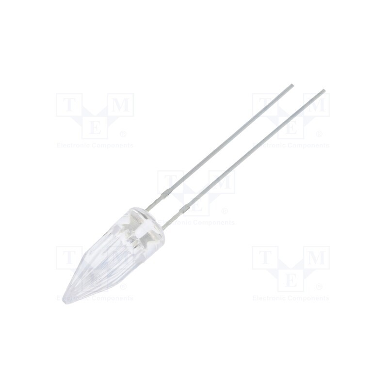 10 pcs : OSR5MK58A1B - LED, 5mm, red, candle light effect, 750÷1120mcd, 100°, 2.5÷5V, 20mA