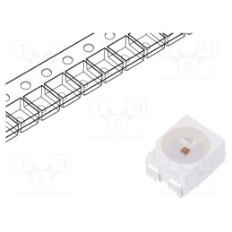 10 pcs : OS5RKAS3C1A - LED, SMD, 3528,PLCC4, red, 4200mcd, 3.5x2.8x1.9mm, 120°, 2÷2.6V