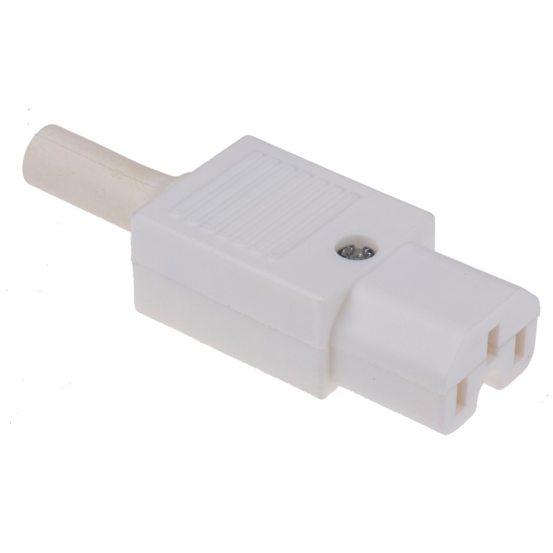 1 pcs - Bulgin C15 Cable Mount IEC Connector Socket, 10A, 250 V