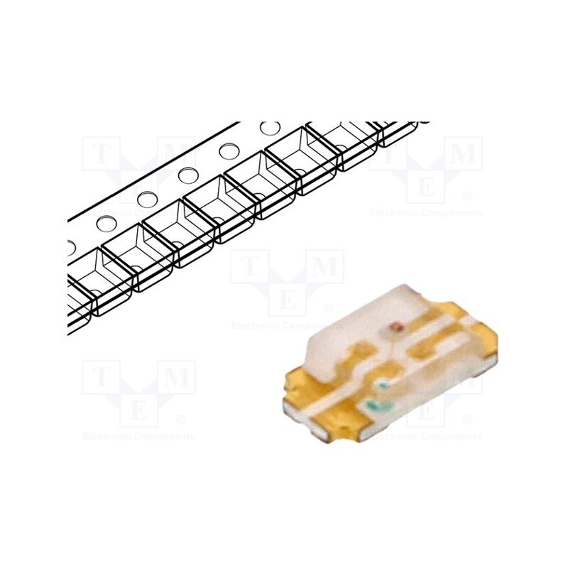 10 pcs : OSTB1206C1E-A - LED, SMD, 1206, RGB, 3x1.5x0.7mm, 120°, 1.8÷2.6/2.8÷3.6/2.8÷3.6V