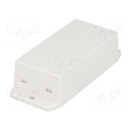 10 pcs : NUB904527WH - Enclosure: multipurpose, X: 45.6mm, Y: 90mm, Z: 27.5mm, ABS, white