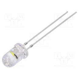 10 pcs : OSW5DR5A31A-1.0HZ - LED, 5mm, white cold, blinking, 7000÷8400mcd, 30°, 3÷5V, 20mA, 1Hz