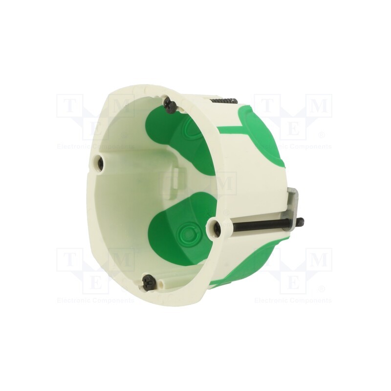 10 pcs : IMT35001 - Enclosure: junction box, Ø: 71mm, Z: 40mm, plaster embedded, IP20