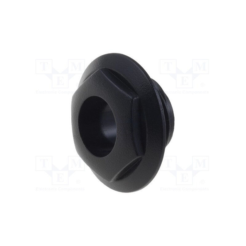 50 pcs : CL14218 - Nut with external thread, S4 series Jack sockets, black, S4