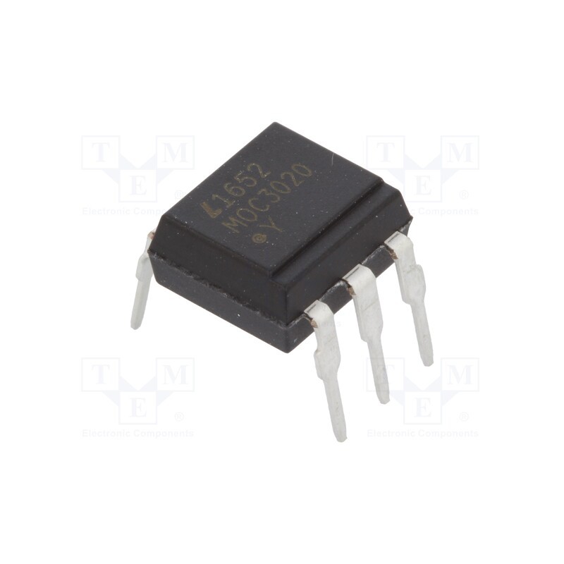 10 pcs : MOC3020 - Optotriac, 5kV, Uout: 400V, without zero voltage crossing driver