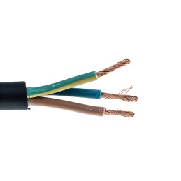 1 Reel of 50 M - RS PRO 3 Core Power Cable, 6 mm², 50m, Black CPE Sheath, 450/750 V ac