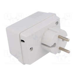 10 pcs : KM-47 GY - Enclosure: for power supplies, X: 52mm, Y: 73mm, Z: 46mm, ABS, grey