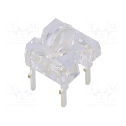 10 pcs : OSO5PAZG71D - LED Super Flux, oval, 7.62x7.62mm, orange, 4200÷5800mcd, 30mA