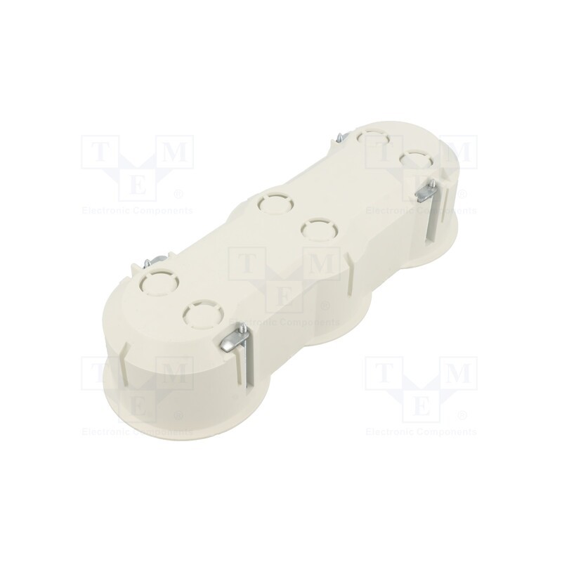 10 pcs : PK-63/45G WHITE - Enclosure: junction box, Ø: 63mm, Z: 45mm, plaster embedded, white