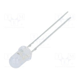10 pcs : OSB5SS51A5A - LED, 5mm, blue, blinking,clear body with diffused lens finish