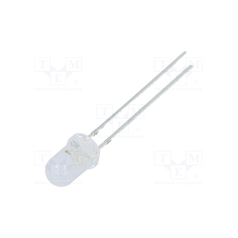 10 pcs : OSB5SS51A5A - LED, 5mm, blue, blinking,clear body with diffused lens finish