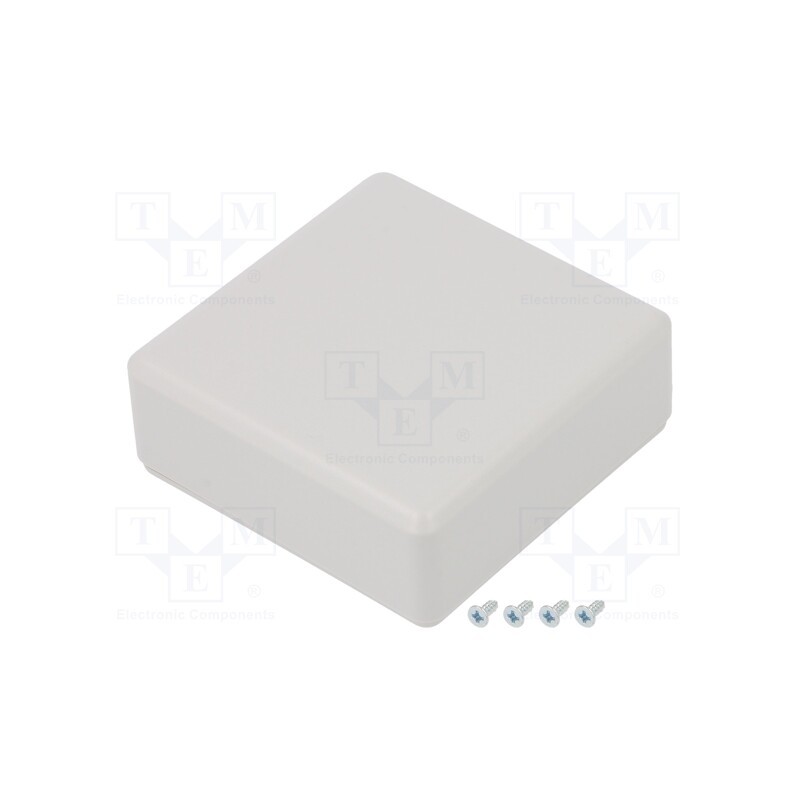 10 pcs : PP118G-S - Enclosure: multipurpose, X: 71mm, Y: 71mm, Z: 21mm, ABS, grey