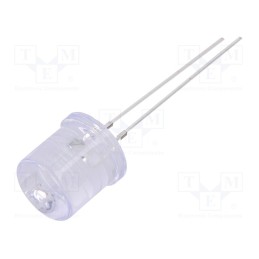 10 pcs : OSO5PAA6A1A - LED, 10mm, orange, 1120÷1560mcd, 100°, Front: flat, 1.8÷2.6V