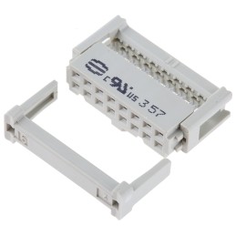 250 pcs - Harting 16-Way IDC Connector Socket for Cable Mount, 2-Row