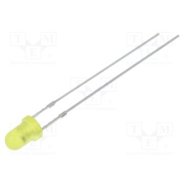 10 pcs : OSY5MS3164A - LED, 3mm, yellow, blinking, 1120÷1560mcd, 60°, 3÷5V, 20mA, 1.8Hz