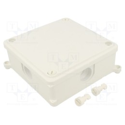 10 pcs : PK-4 WHITE - Enclosure: junction box, X: 125mm, Y: 125mm, Z: 45mm, wall mount