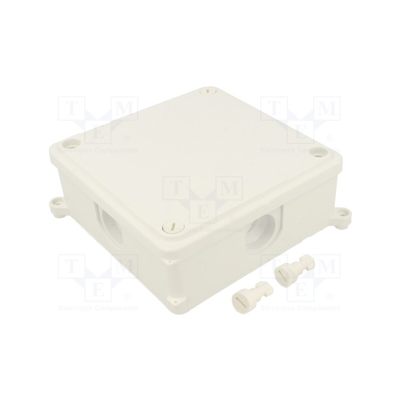 10 pcs : PK-4 WHITE - Enclosure: junction box, X: 125mm, Y: 125mm, Z: 45mm, wall mount