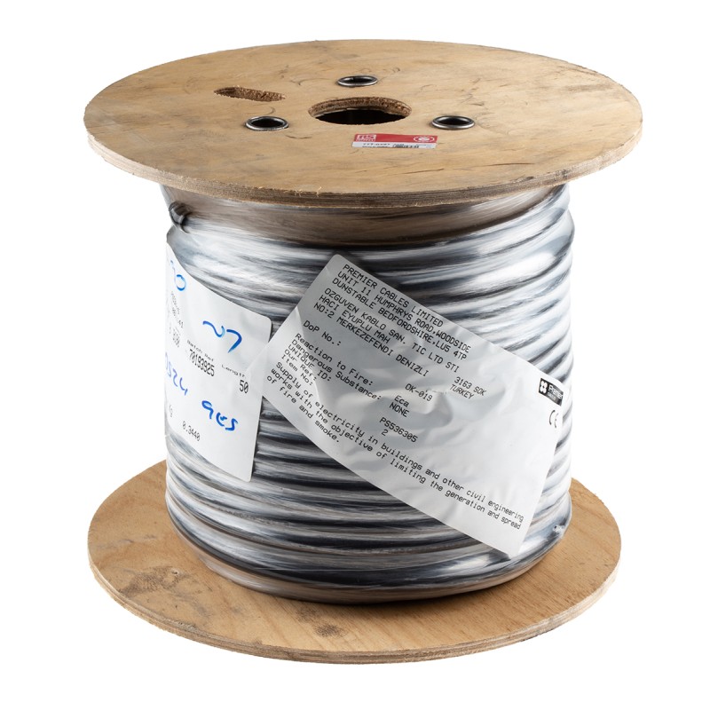 1 Reel of 50 M - RS PRO 3 Core Power Cable, 1.5 mm², 50m Armoured, Black PVC Sheath, 600/1000 V