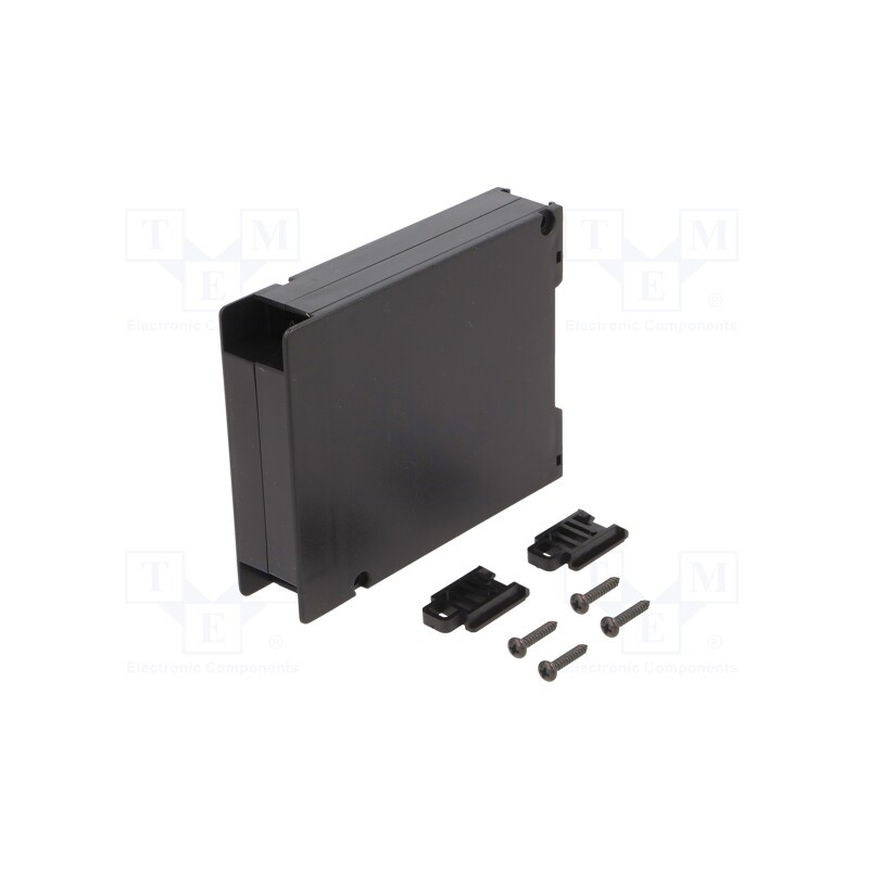 10 pcs : KM-324BK - Enclosure: for DIN rail mounting, Y: 80mm, X: 17.7mm, Z: 103mm, ABS