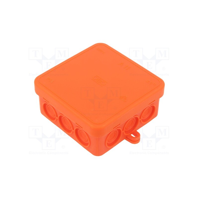 10 pcs : A 11 HF RO - Enclosure: junction box, X: 85mm, Y: 85mm, Z: 40mm, polyetylene, IP55