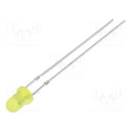 10 pcs : OSY5JS3164A - LED, 3mm, yellow, blinking, 220÷330mcd, 60°, 3÷5V, 20mA, 1.8Hz