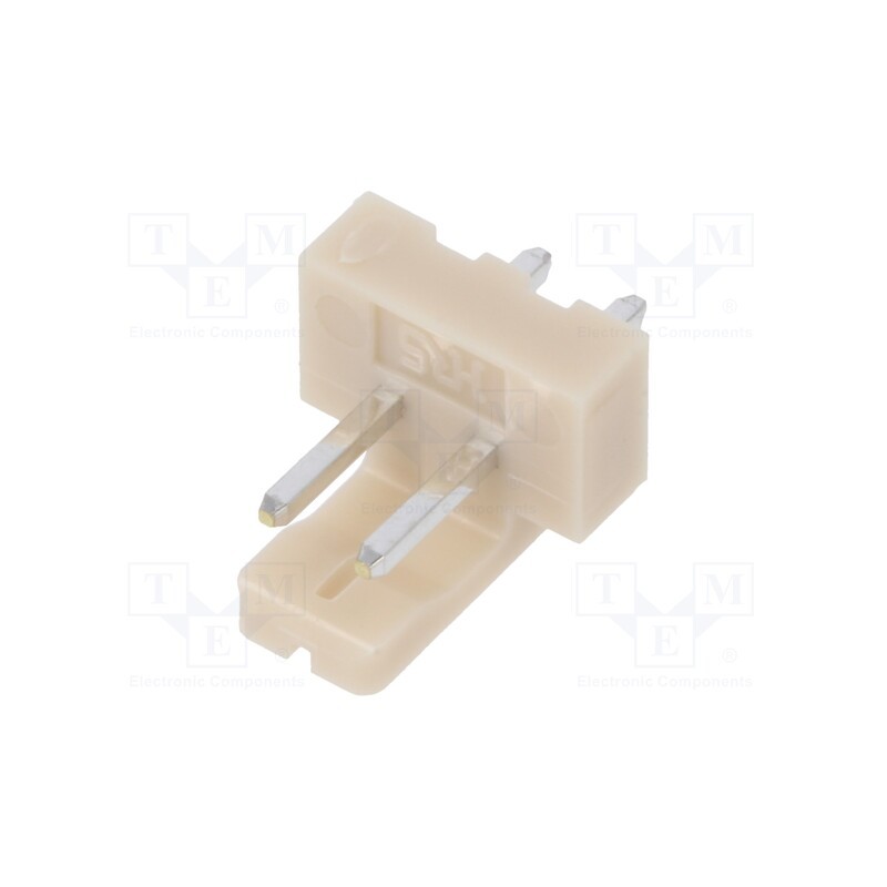 50 pcs : DF1-2P-2.5DSA(05) - Socket, wire-board, male, DF1, 2.5mm, PIN: 2, THT, on PCBs, 250V, 3A