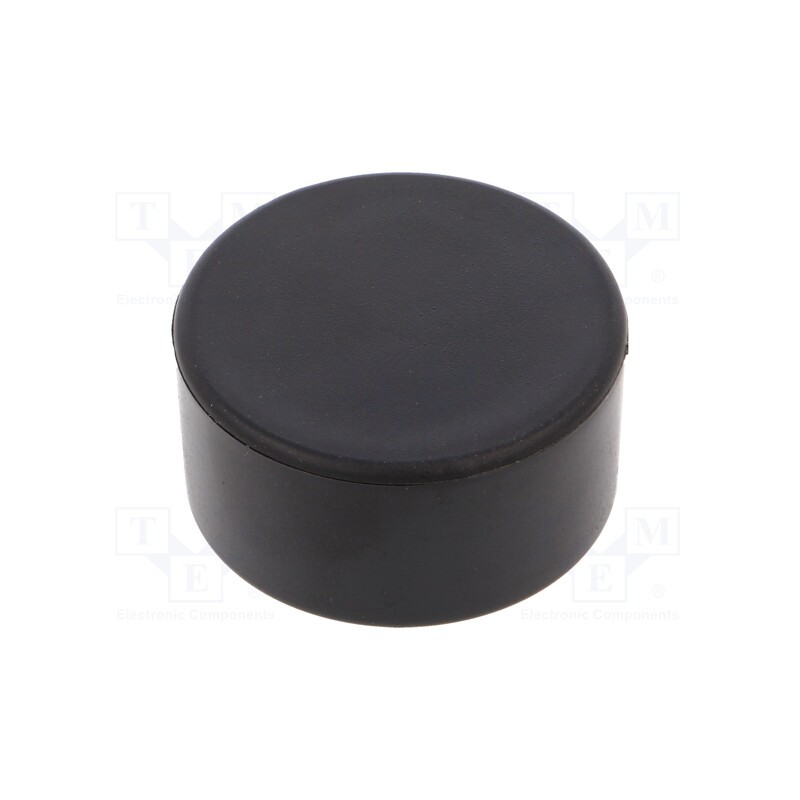 10 pcs : KM-125D/BK - Enclosure: for alarms, Z: 14mm, ABS, black, Ø: 29.6mm