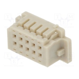 50 pcs : DF13-10DS-1.25C - Plug, wire-board, female, DF13, 1.25mm, PIN: 10, w/o contacts