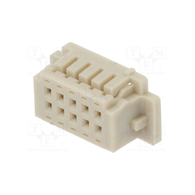 50 pcs : DF13-10DS-1.25C - Plug, wire-board, female, DF13, 1.25mm, PIN: 10, w/o contacts