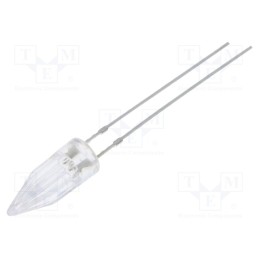 10 pcs : OSB5SK58A1B - LED, 5mm, blue, candle light effect, 150÷220mcd, 100°, 2.5÷5V, 20mA
