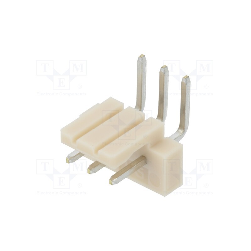 50 pcs : DF1-3P-2.5DS(05) - Socket, wire-board, male, DF1, 2.5mm, PIN: 3, THT, on PCBs, 250V, 3A