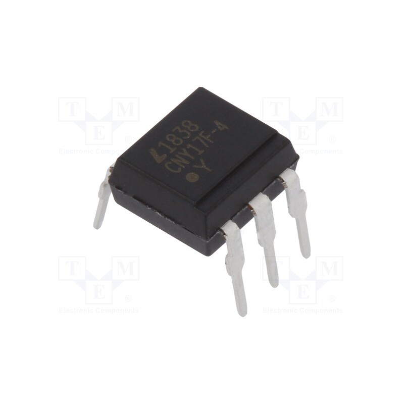 10 pcs : CNY17F-4 - Optocoupler, THT, Ch: 1, OUT: transistor, Uinsul: 5kV, Uce: 70V, DIP6