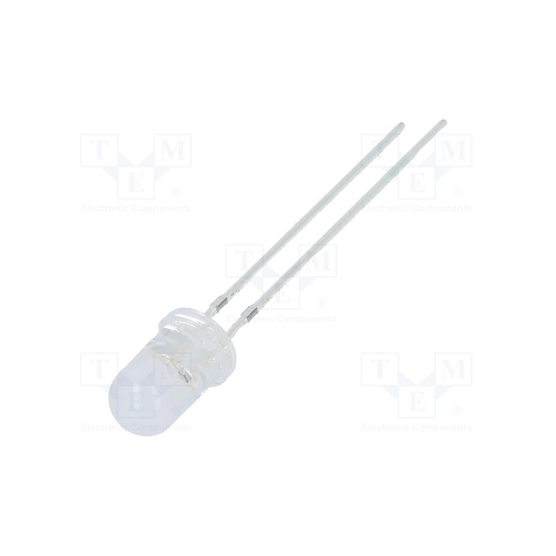 10 pcs : OSG5DS51A5A - LED, 5mm, green, blinking,clear body with diffused lens finish