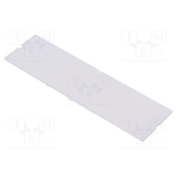 10 pcs : P05090721F - Front panel, without frame,with holder, transparent