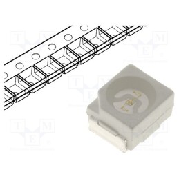 10 pcs : OSPG51B1S - LED, SMD, 3528,PLCC2, green, 330mcd, 3.5x2.8x1.9mm, 120°, 2.8÷4V