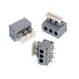 10 pcs - Wurth Elektronik 411B Series PCB Terminal Block, 3-Contact, 5mm Pitch, PCB Mount, 1-Row, Solder Termination