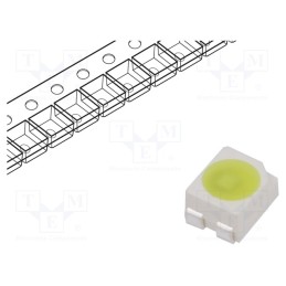 10 pcs : OSW44LS3C1A-CRLED14 - LED, SMD, 3528,PLCC4, white neutral, 2100mcd, 120°, 14mA, 5.5÷20V