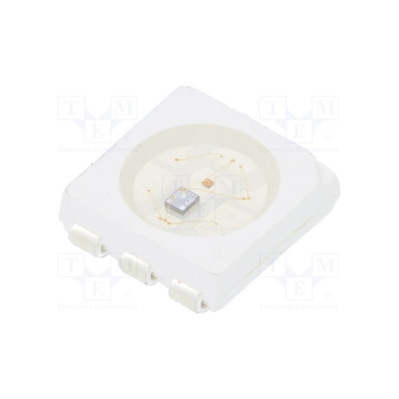 10 pcs : OSY5MKS4C1A - LED, yellow, blinking, 750÷1120mcd, 120°, 2.5÷5V, 20mA, 5x5x1.5mm