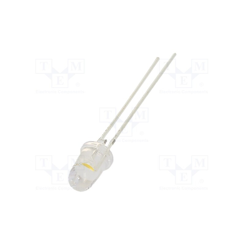 10 pcs : OSB5SK3131A - LED, 3mm, blue, 1560÷2500mcd, 30°, 2.5÷5V, 20mA, Lens: transparent