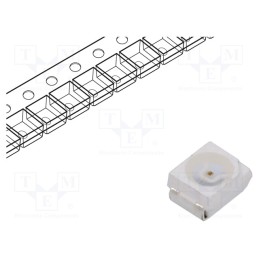10 pcs : OSO5PAS1C1A-1MA - LED, SMD, 3528,PLCC2, orange, 100÷150mcd, 3.5x2.8x1.7mm, 120°, 1mA