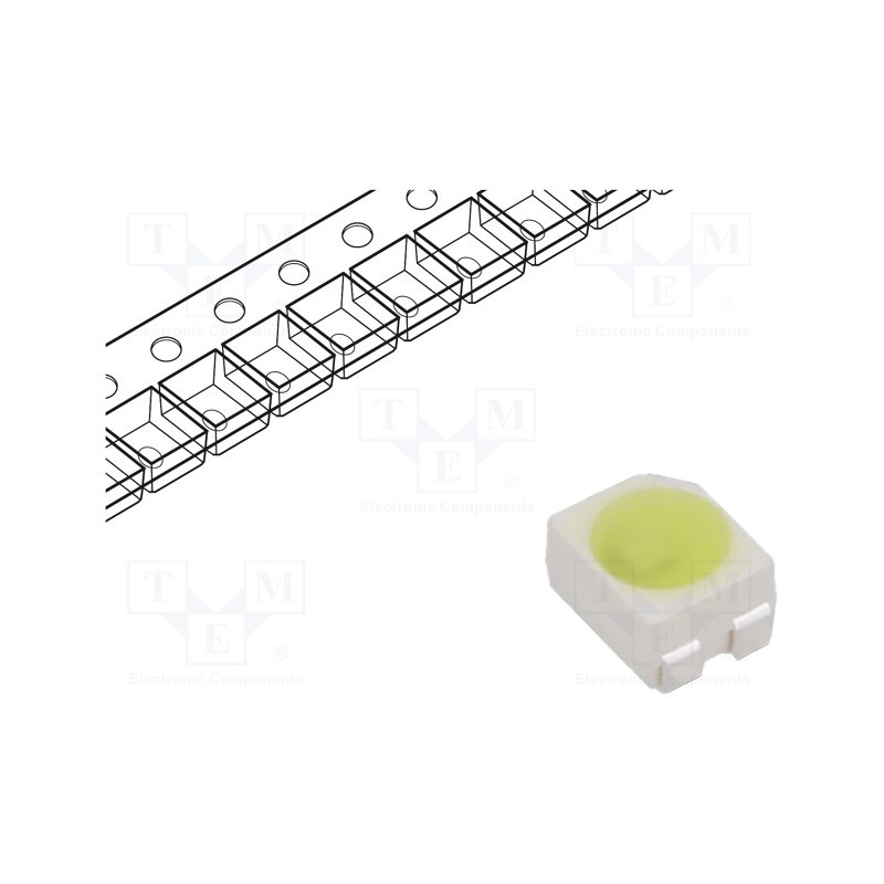 10 pcs : OSW54LS3C1A-CRLED14 - LED, SMD, 3528,PLCC4, white cold, 2000mcd, 120°, 14mA, 5.5÷20V