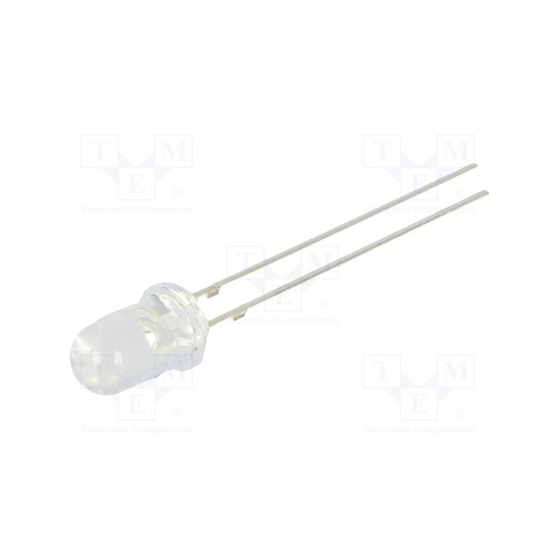 10 pcs : OSB3SA5111A - LED, 5mm, blue, 8400÷10000mcd, 15°, convex, No.of term: 2
